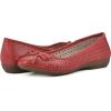 imageCLIFFS BY WHITE MOUNTAIN Womens Cheryl Cushioned Ballet FlatRedBurnishedSmooth