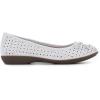 imageCLIFFS BY WHITE MOUNTAIN Womens Cheryl Cushioned Ballet FlatWhiteBurnishedSmooth