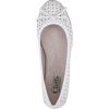 imageCLIFFS BY WHITE MOUNTAIN Womens Cheryl Cushioned Ballet FlatWhiteBurnishedSmooth