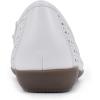 imageCLIFFS BY WHITE MOUNTAIN Womens Cheryl Cushioned Ballet FlatWhiteBurnishedSmooth