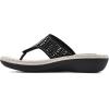 imageCLIFFS BY WHITE MOUNTAIN Womens Cienna Mini Wedge Flip Flop SandalBlackFabric