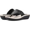 imageCLIFFS BY WHITE MOUNTAIN Womens Cienna Mini Wedge Flip Flop SandalBlackFabric
