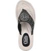 imageCLIFFS BY WHITE MOUNTAIN Womens Cienna Mini Wedge Flip Flop SandalBlackFabric