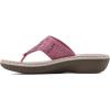 imageCLIFFS BY WHITE MOUNTAIN Womens Cienna Mini Wedge Flip Flop SandalMagenta PinkFabric