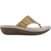 imageCLIFFS BY WHITE MOUNTAIN Womens Cienna Mini Wedge Flip Flop SandalMarigoldFabric