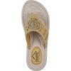 imageCLIFFS BY WHITE MOUNTAIN Womens Cienna Mini Wedge Flip Flop SandalMarigoldFabric