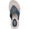 imageCLIFFS BY WHITE MOUNTAIN Womens Cienna Mini Wedge Flip Flop SandalNavyFabric
