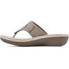 imageCLIFFS BY WHITE MOUNTAIN Womens Cienna Mini Wedge Flip Flop SandalStoneFabric