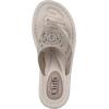 imageCLIFFS BY WHITE MOUNTAIN Womens Cienna Mini Wedge Flip Flop SandalStoneFabric