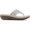 imageCLIFFS BY WHITE MOUNTAIN Womens Cienna Mini Wedge Flip Flop SandalWhiteFabric