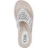 imageCLIFFS BY WHITE MOUNTAIN Womens Cienna Mini Wedge Flip Flop SandalWhiteFabric