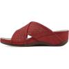 imageCLIFFS BY WHITE MOUNTAIN Womens Collet Wedge SandalRedNubuck