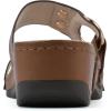imageCLIFFS BY WHITE MOUNTAIN Womens Colletta Wedge SandalLt BrownBurnishedSmooth