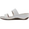 imageCLIFFS BY WHITE MOUNTAIN Womens Colletta Wedge SandalWhiteBurnishedSmooth
