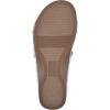 imageCLIFFS BY WHITE MOUNTAIN Womens Colletta Wedge SandalWhiteBurnishedSmooth