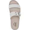 imageCLIFFS BY WHITE MOUNTAIN Womens Colletta Wedge SandalWhiteBurnishedSmooth