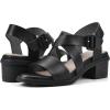 imageCLIFFS BY WHITE MOUNTAIN Womens Cordovan Strappy Low Block Heel SandalBlackBurnishedSmooth
