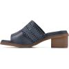 imageCLIFFS BY WHITE MOUNTAIN Womens Corley Block Heeled SandalDk BlueBurnishedSmooth