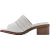 imageCLIFFS BY WHITE MOUNTAIN Womens Corley Block Heeled SandalWhiteBurnishedSmooth