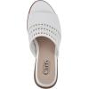 imageCLIFFS BY WHITE MOUNTAIN Womens Corley Block Heeled SandalWhiteBurnishedSmooth