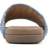 imageCLIFFS BY WHITE MOUNTAIN Womens Flawless Slide SandalBlueRaffia