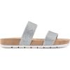imageCLIFFS BY WHITE MOUNTAIN Womens Tahlie Slide SandalSilverGlitterFabric