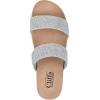 imageCLIFFS BY WHITE MOUNTAIN Womens Tahlie Slide SandalSilverGlitterFabric