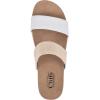 imageCLIFFS BY WHITE MOUNTAIN Womens Tahlie Slide SandalWhiteBurnRaffia