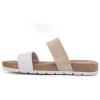 imageCLIFFS BY WHITE MOUNTAIN Womens Tahlie Slide SandalWhiteBurnRaffia