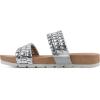 imageCLIFFS BY WHITE MOUNTAIN Womens Thankful Slide SandalSilverMetallicSmooth