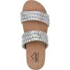 imageCLIFFS BY WHITE MOUNTAIN Womens Thankful Slide SandalSilverMetallicSmooth