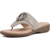 imageCLIFFS BY WHITE MOUNTAIN Womens Benedict Mini Wedge SandalTaupeWoven