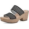 imageCLIFFS BY WHITE MOUNTAIN Womens Bia Heeled SandalBlackMesh