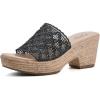 imageCLIFFS BY WHITE MOUNTAIN Womens Biankka Platform Woven Slide SandalBlackWovenPu