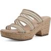 imageCLIFFS BY WHITE MOUNTAIN Womens Bianna Heeled SandalNaturalMesh