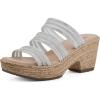imageCLIFFS BY WHITE MOUNTAIN Womens Bianna Heeled SandalSilverMetMesh