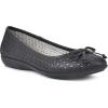 imageCLIFFS BY WHITE MOUNTAIN Womens Cheryl Cushioned Ballet FlatBlackBurnishedSmooth
