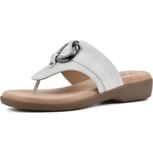 imageCLIFFS BY WHITE MOUNTAIN Womens Benedict Mini Wedge SandalWhiteWoven