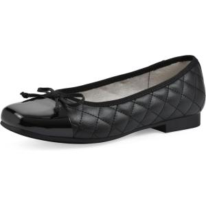 imageCLIFFS BY WHITE MOUNTAIN Womens Besima Cushioned Quilted Ballet FlatBlackMultiSmooth
