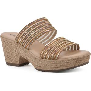 imageCLIFFS BY WHITE MOUNTAIN Womens Bia Heeled SandalTanMesh