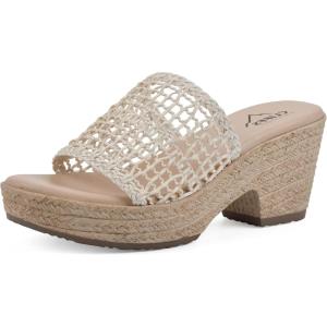 imageCLIFFS BY WHITE MOUNTAIN Womens Biankka Platform Woven Slide SandalCreamWoven