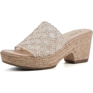 imageCLIFFS BY WHITE MOUNTAIN Womens Biankka Platform Woven Slide SandalCreamWovenPu