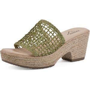 imageCLIFFS BY WHITE MOUNTAIN Womens Biankka Platform Woven Slide SandalSage GreenWoven
