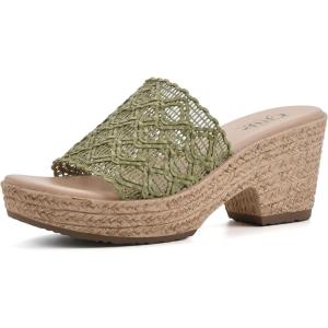 imageCLIFFS BY WHITE MOUNTAIN Womens Biankka Platform Woven Slide SandalSage GreenWovenPu