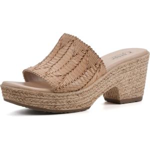imageCLIFFS BY WHITE MOUNTAIN Womens Biankka Platform Woven Slide SandalSandPu