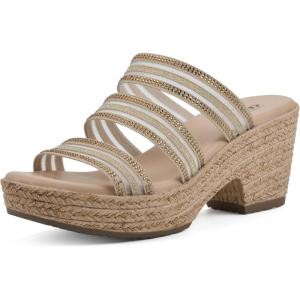 imageCLIFFS BY WHITE MOUNTAIN Womens Bianna Heeled SandalNaturalMesh