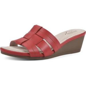 imageCLIFFS BY WHITE MOUNTAIN Womens Candyce Wedge SandalRedBurnishedSmooth