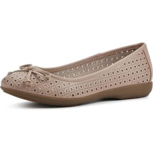 imageCLIFFS BY WHITE MOUNTAIN Womens Cheryl Cushioned Ballet FlatNaturalBurnishedSmooth