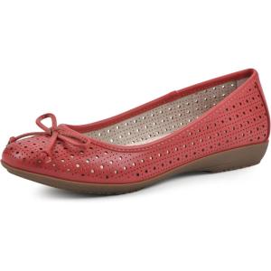 imageCLIFFS BY WHITE MOUNTAIN Womens Cheryl Cushioned Ballet FlatRedBurnishedSmooth