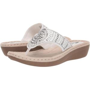 imageCLIFFS BY WHITE MOUNTAIN Womens Cienna Mini Wedge Flip Flop SandalWhite